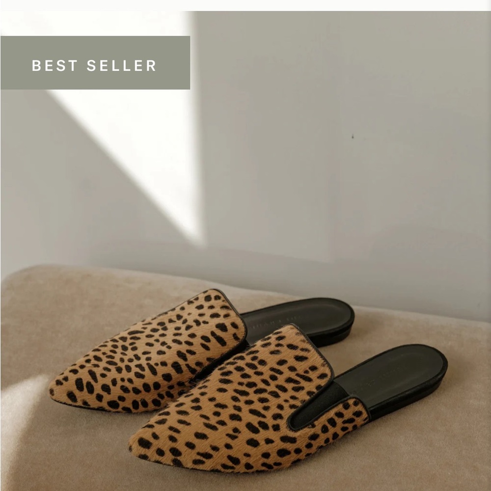 Jennie Kayne cheetah pony hair mule size 38